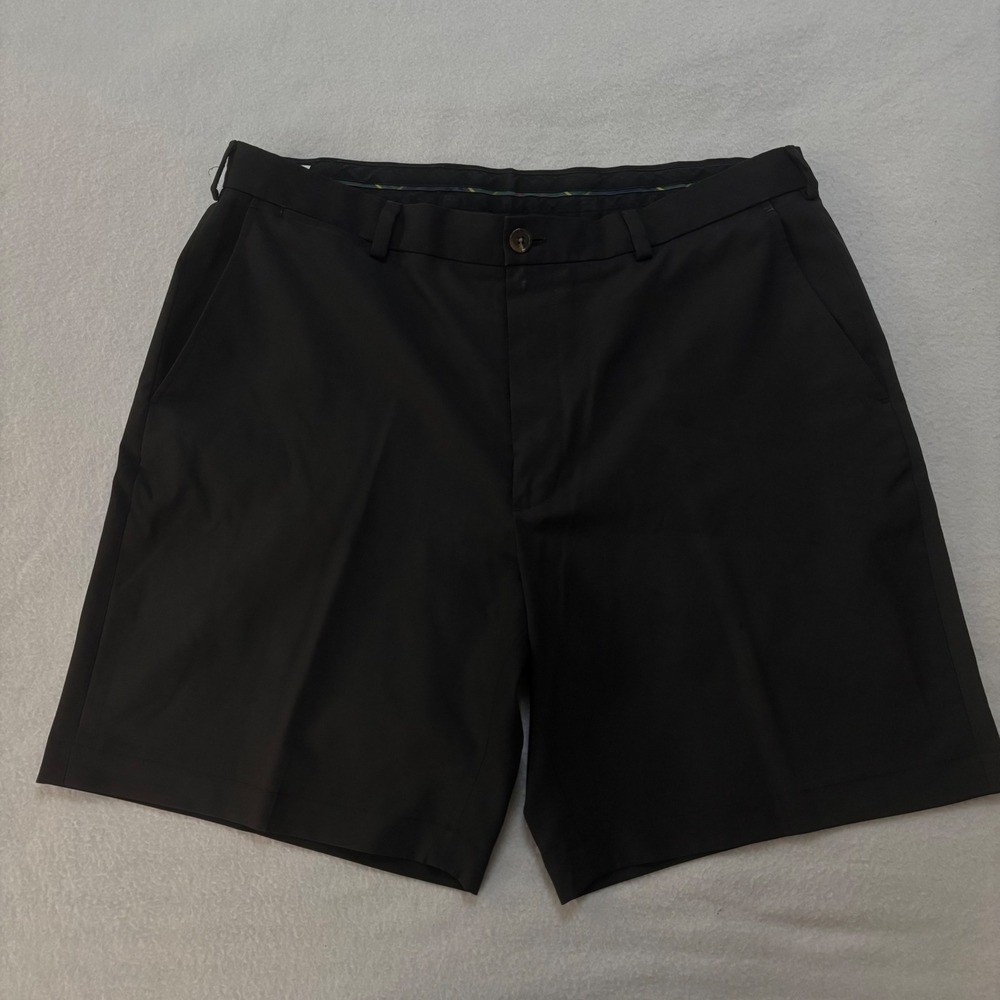 Brooks Brothers St Andrews Links Mens Golf Shorts Black Size 38 Performance